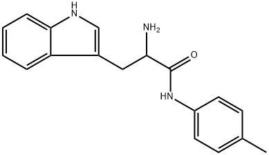 1H-Indole-3-propanamide, α-amino-N-(4-methylphenyl)- Struktur