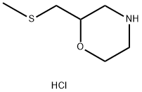 Morpholine, 2-[(methylthio)methyl]-, hydrochloride Struktur