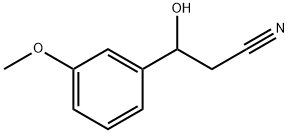 Benzenepropanenitrile, β-hydroxy-3-methoxy- Struktur