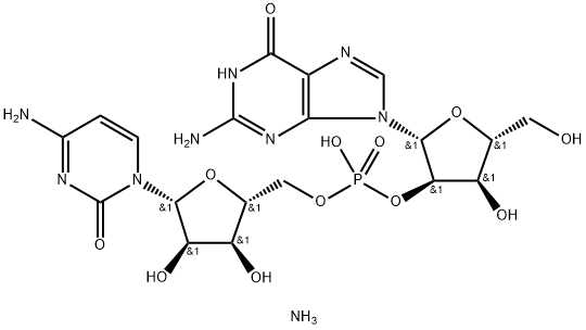 GUANYLYL(2'-5')CYTIDINE AMMONIUM Struktur