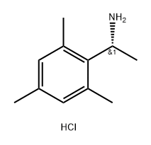 Benzenemethanamine, α,2,4,6-tetramethyl-, hydrochloride (1:1), (αR)- Struktur