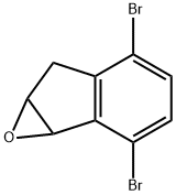 6H-Indeno[1,2-b]oxirene, 2,5-dibromo-1a,6a-dihydro- Struktur