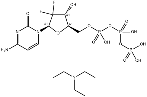 Gemcitabine Triphosphate (triethylammonium salt form) Struktur