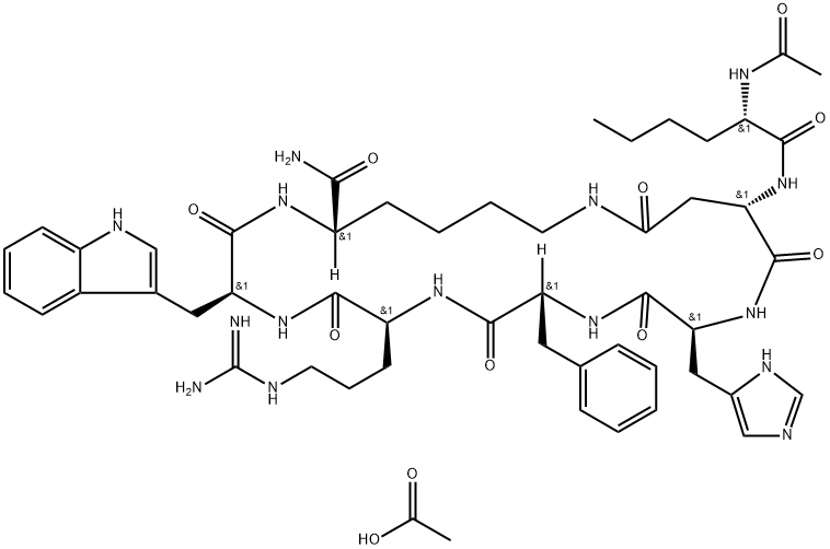 化合物 MELANOTAN II ACETATE 結(jié)構(gòu)式