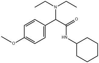 Benzeneacetamide, N-cyclohexyl-α-(diethylamino)-4-methoxy- Structure