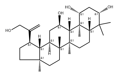 Lup-20(30)-ene-1,3,11,29-tetrol, (1β,3β,11α)- Struktur