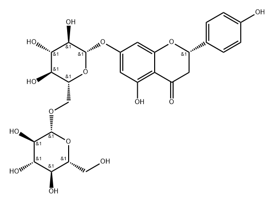 Naringenin 7-O-gentiobioside Struktur