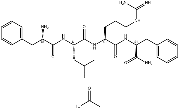 PHE-LEU-ARG-PHE AMIDE Struktur