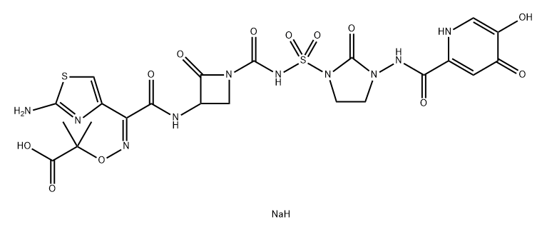 Pirazmonam sodium Struktur