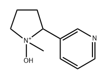 Pyrrolidinium, 1-hydroxy-1-methyl-2-(3-pyridinyl)- Struktur