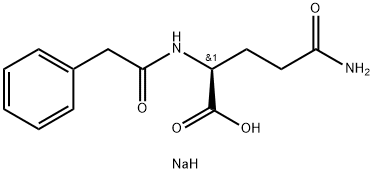 Sodium Phenylacetyl Glutamine Struktur