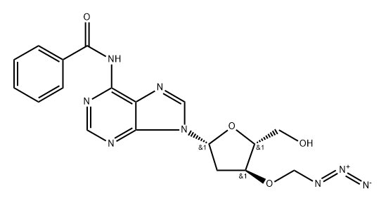 3′-O-Azidomethyl-N6-Bz dA Struktur