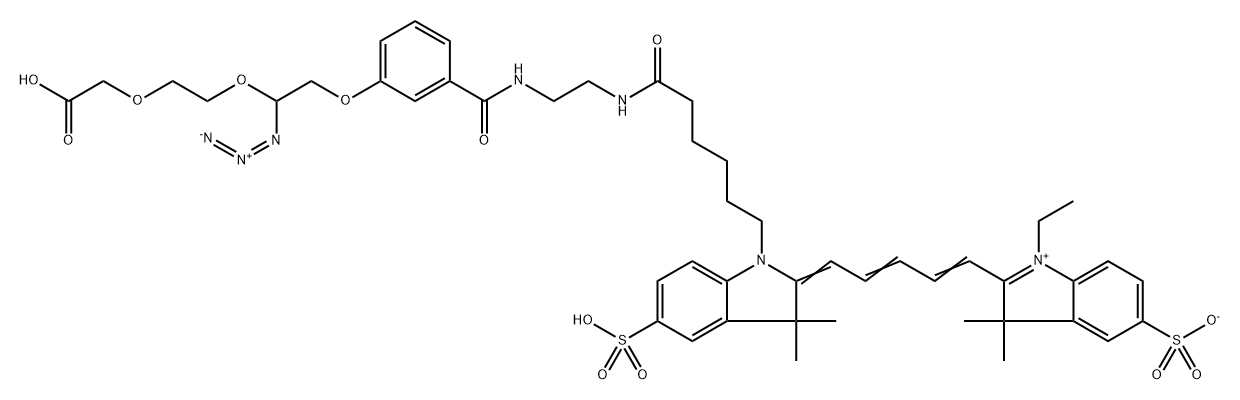 azido-Cy5 Struktur