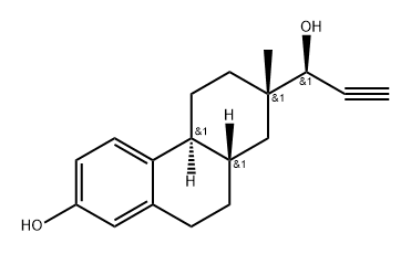 14,15-secoestra-1,3,5(10)-trien-15-yne-3,17-diol Struktur