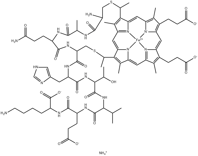 MICROPEROXIDASE (MP-9) AMMONIUM SALT Struktur