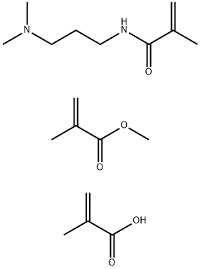 2-Propenoic acid, 2-methyl-, C12-16-alkyl esters, polymers with N-3-(dimethylamino)propyl-2-methyl-2-propenamide and Me methacrylate Struktur