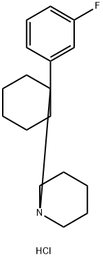 3-fluoro PCP (hydrochloride) Struktur