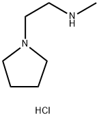 1-Pyrrolidineethanamine, N-methyl-, hydrochloride (1:2) Structure