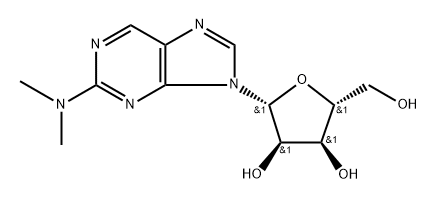 9H-Purine, 2-dimethylamino-9-β-D-ribofuranosyl- (6CI) Struktur