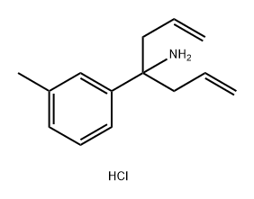 Benzenemethanamine, 3-methyl-α,α-di-2-propen-1-yl-, hydrochloride (1:1) Struktur