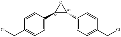 (2R,3R)-2,3-bis[4-(chloromethyl)phenyl]oxirane Struktur