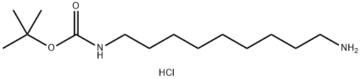 N-(t-Butoxycarbonyl)-1,9-diaminononane hydrochloride Struktur