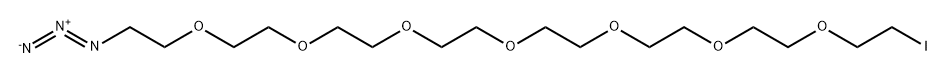 3,6,9,12,15,18,21-Heptaoxatricosane, 1-azido-23-iodo- Struktur