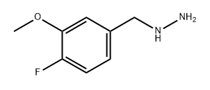 (4-fluoro-3-methoxyphenyl)methyl]hydrazine Struktur