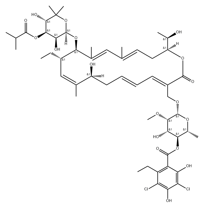 Fidaxomicin Impurity 4 Struktur