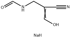 N-(2-Cyano-3-hydroxy-2-propenyl)formamide Monosodium Salt Struktur