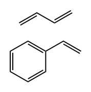 Benzene, ethenyl-, polymer with 1,3-butadiene, block Struktur