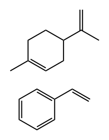 Ethenylbenzene/1-methyl-4-(1-methylethenyl)-cyclohexene hydrogenated copoly Struktur