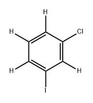 Benzene-1,2,3,5-d4, 4-chloro-6-iodo- Struktur