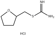 Carbamimidothioic acid, (tetrahydro-2-furanyl)methyl ester, hydrochloride (1:1) Struktur