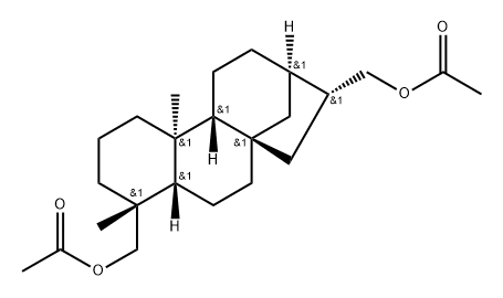 16βH-Kaurane-17,18-diol, diacetate (7CI) Struktur