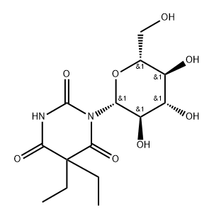 barbital N-glucoside Struktur