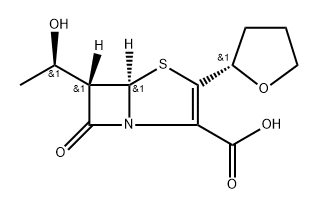 4-Thia-1-azabicyclo[3.2.0]hept-2-ene-2-carboxylic acid, 6-(1-hydroxyethyl)-7-oxo-3-(tetrahydro-2-furanyl)-, [5R-[3(S*),5α,6α(R*)]]- (9CI)