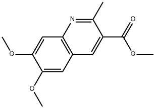 methyl 6,7-dimethoxy-2-methylquinoline-3-carboxylate Struktur