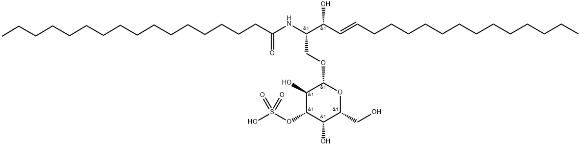 C17 3'-sulfo Galactosylceramide (d18:1/17:0) Struktur