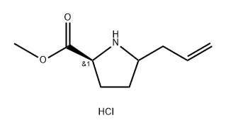 (2S)-methyl 5-allylpyrrolidine-2-carboxylate hydrochloride Struktur