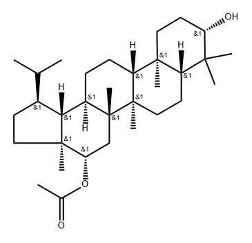 Lupane-3β,16β-diol, 16-acetate (7CI) Struktur