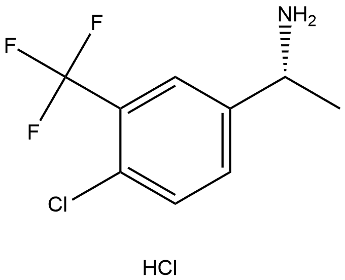 (R)-1-(4-Chloro-3-(trifluoromethyl)phenyl)ethan-1-amine hydrochloride Struktur