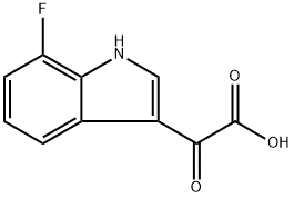 1H-Indole-3-acetic acid, 7-fluoro-α-oxo- Struktur