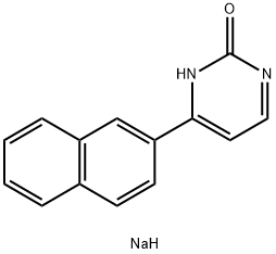 2(1H)-Pyrimidinone, 6-(2-naphthalenyl)-, sodium salt (1:1)