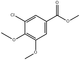 Methyl 3-chloro-4-hydroxy-5-methoxybenzoate Struktur