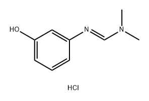 m-Dimethylaminomethyleneiminophenol hydrochloride Struktur