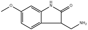 3-(aminomethyl)-6-methoxy-2,3-dihydro-1H-indol-2-one Struktur