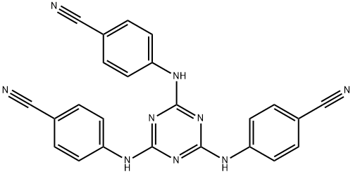 Benzonitrile, 4,4',4''-(1,3,5-triazine-2,4,6-triyltriimino)tris- 結(jié)構(gòu)式