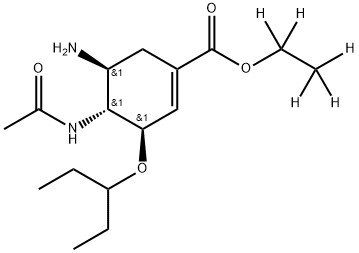 Oseltamivir hydrochloride salt Struktur