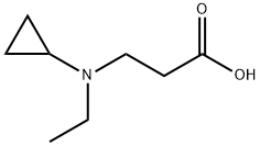 3-(cyclopropyl(ethyl)amino)propanoicacid Struktur